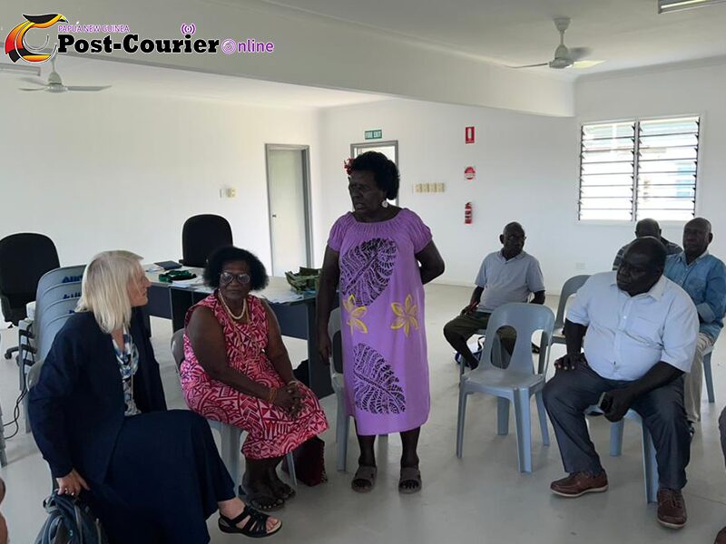 British high commissioner, Her excellency Anne Macron in Arawa.