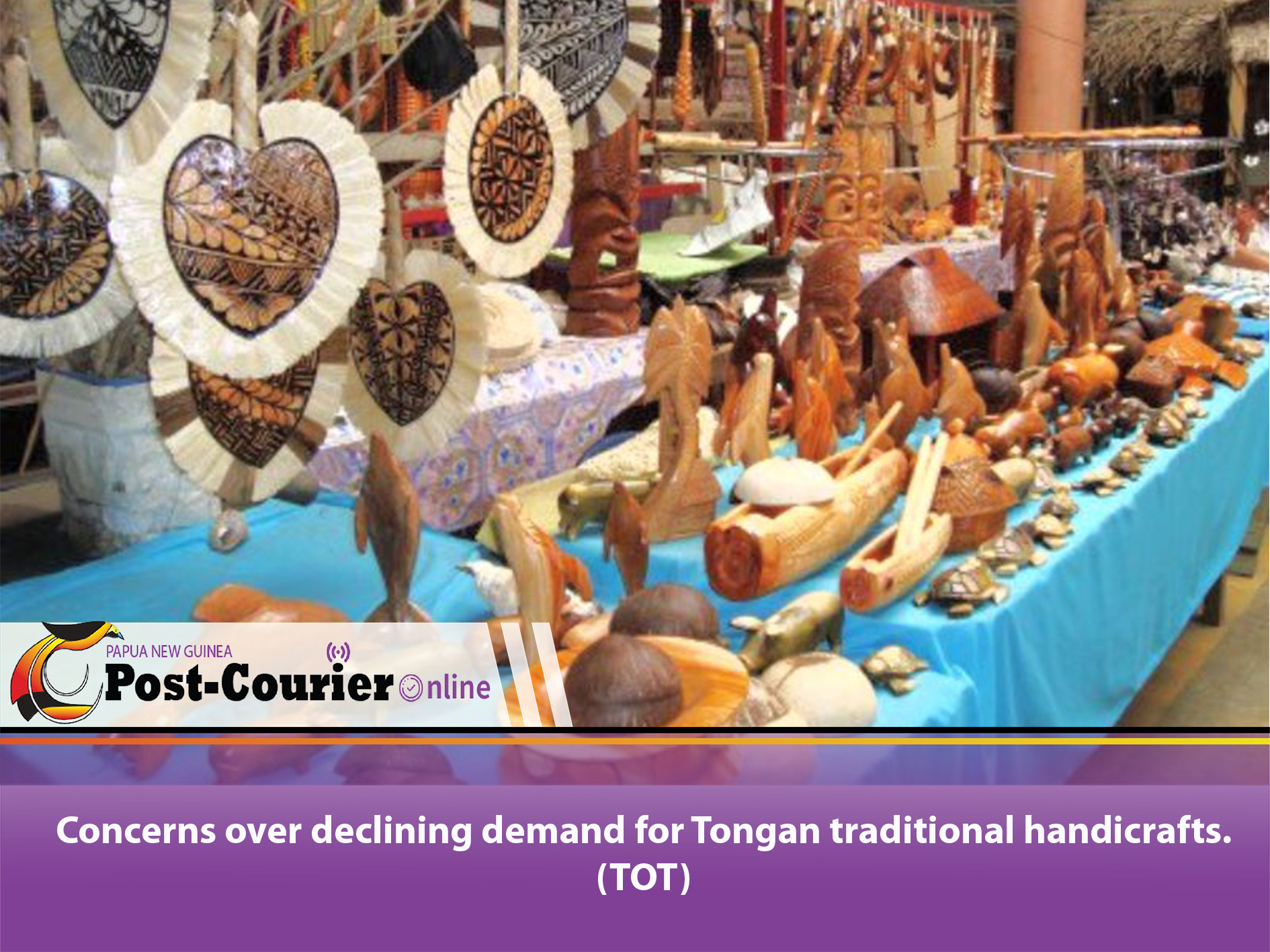 Concerns over declining demand for Tongan traditional handicrafts