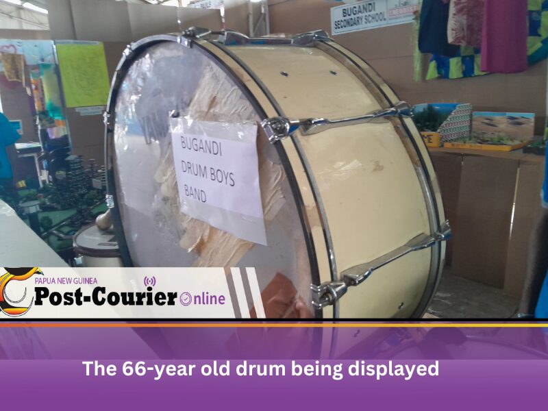 Bugandi’s 66-Year-Old Drum Displayed at Morobe Show