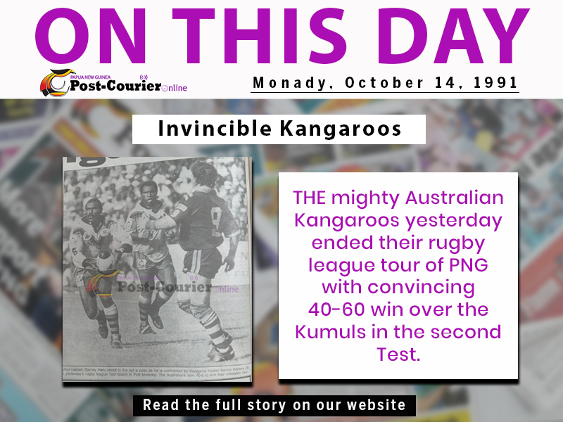 ON THIS DAY IN OUR HISTORY: Invincible Kangaroos