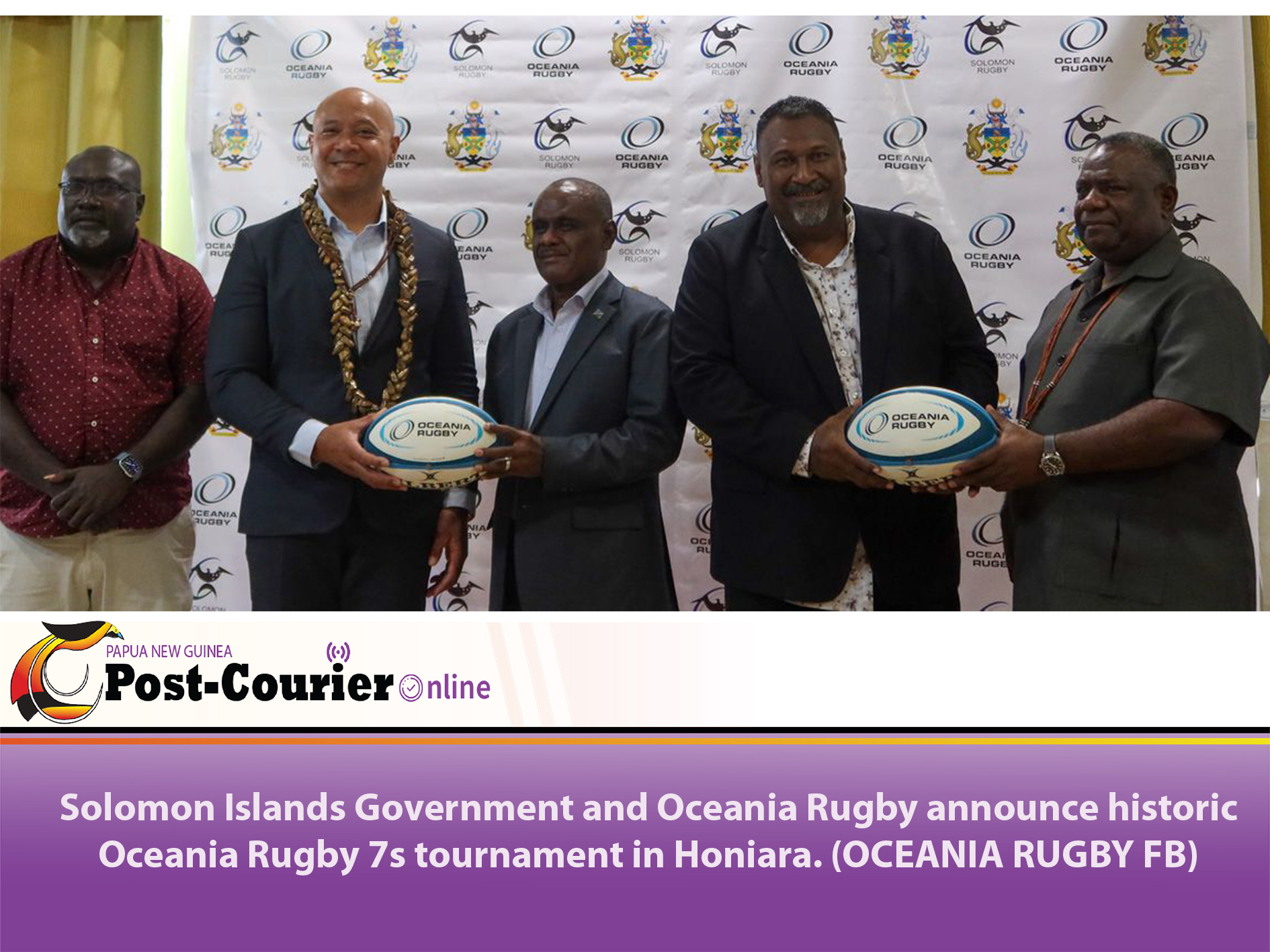 Solomon Islands Government and Oceania Rugby announce historic Oceania Rugby 7s tournament in Honiara