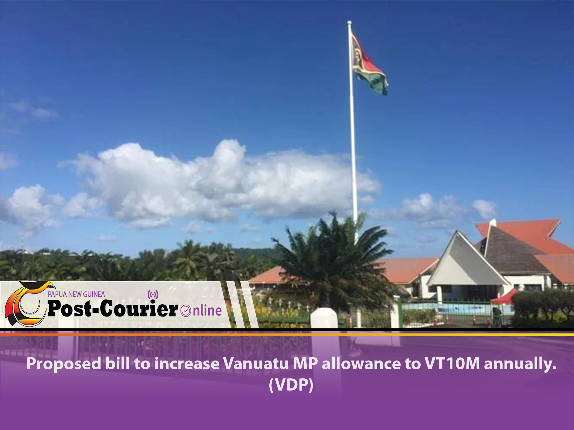 Proposed bill to increase Vanuatu MP allowance to VT10M annually