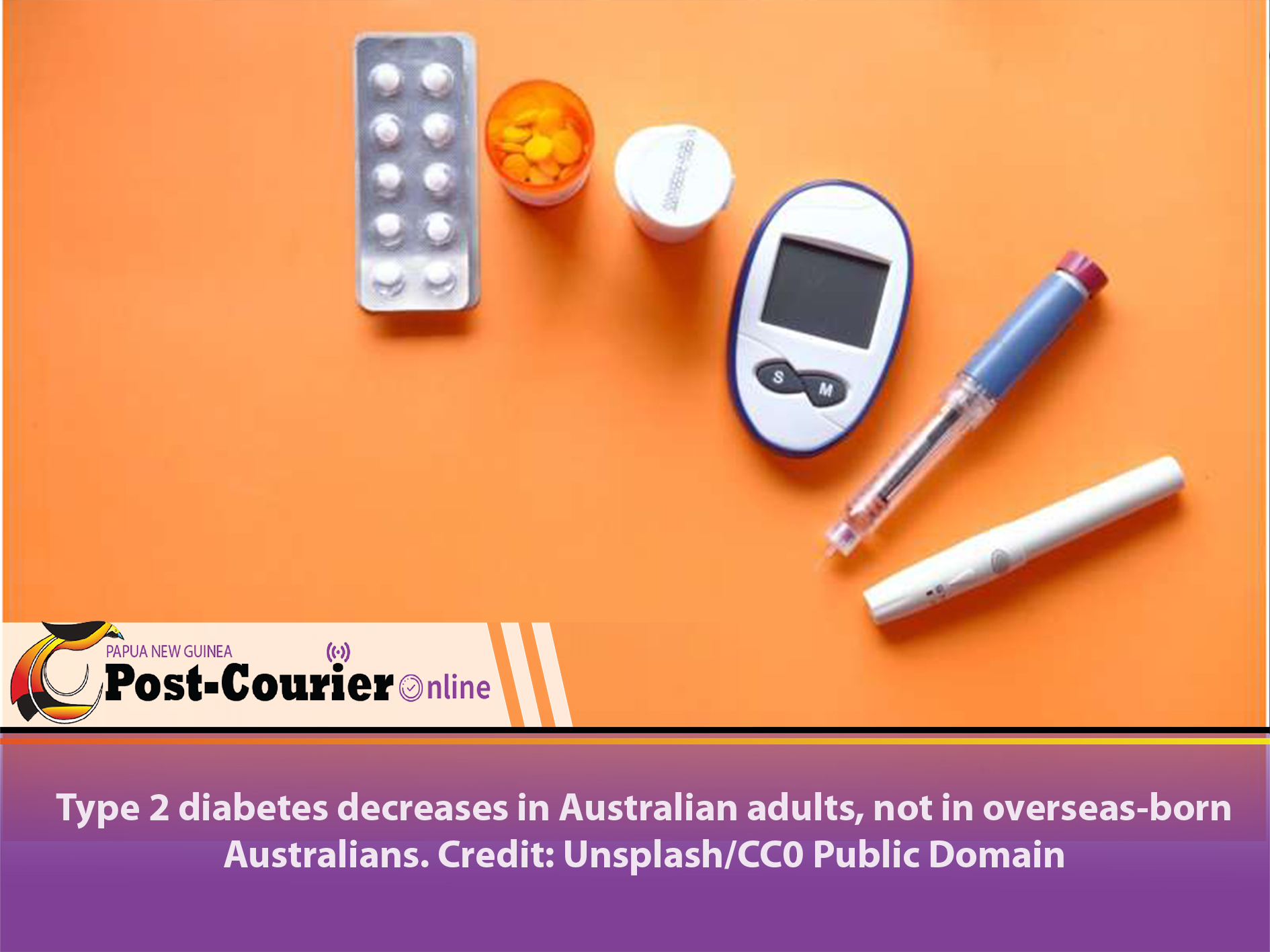 Type 2 diabetes decreases in Australian adults, not in overseas-born Australians.