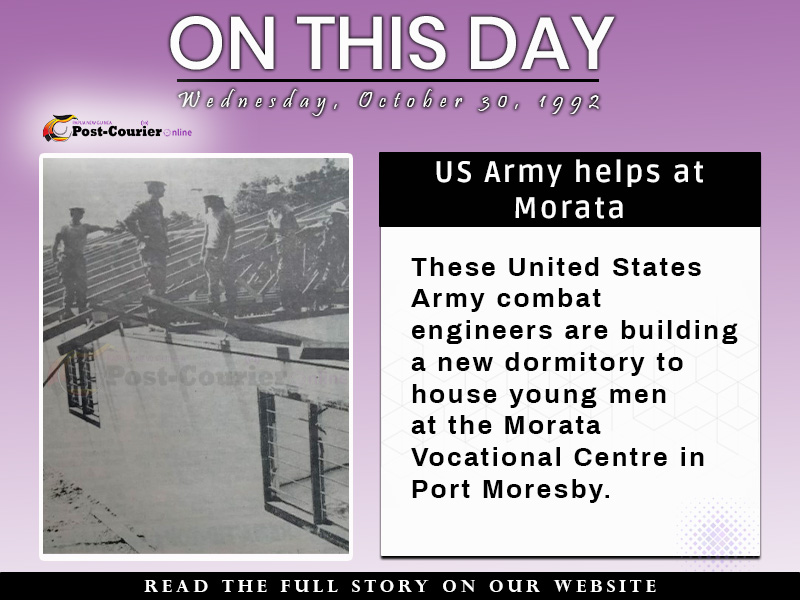 ON THIS DAY IN OUR HISTORY: US Army helps at Morata