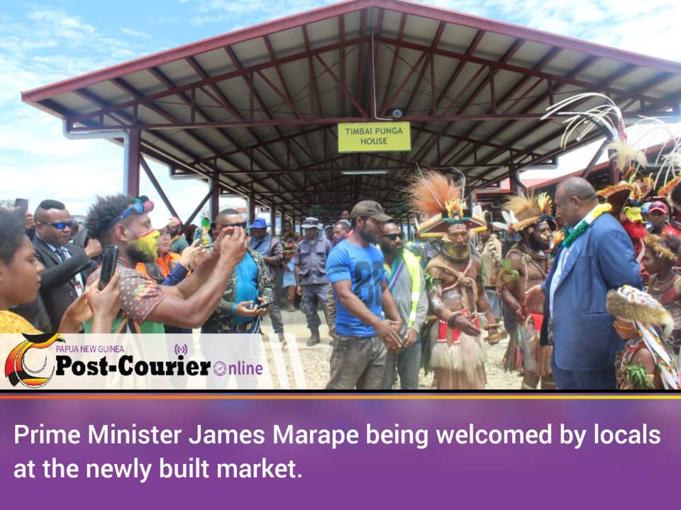 Prime Minister Marape officially opens new Tari food market