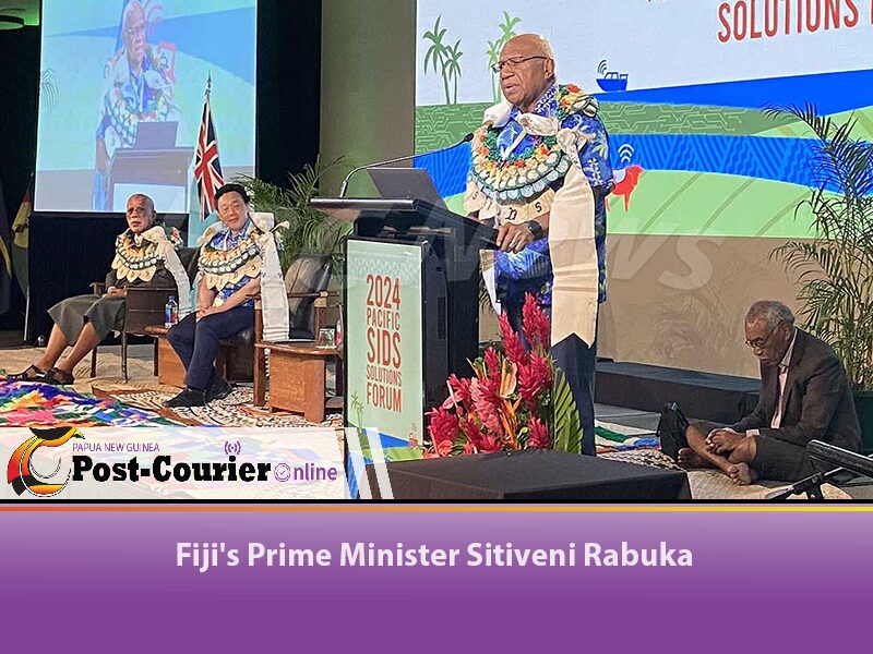 Fiji PM warns of climate change threat at SIDS forum