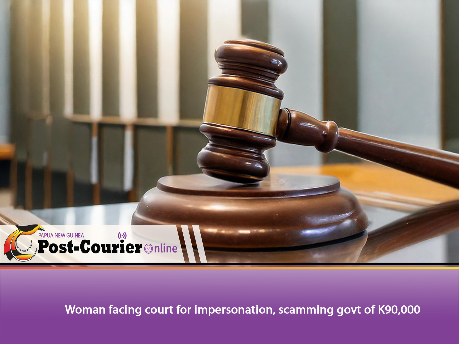 Woman facing court for impersonation, scamming govt of K90,000